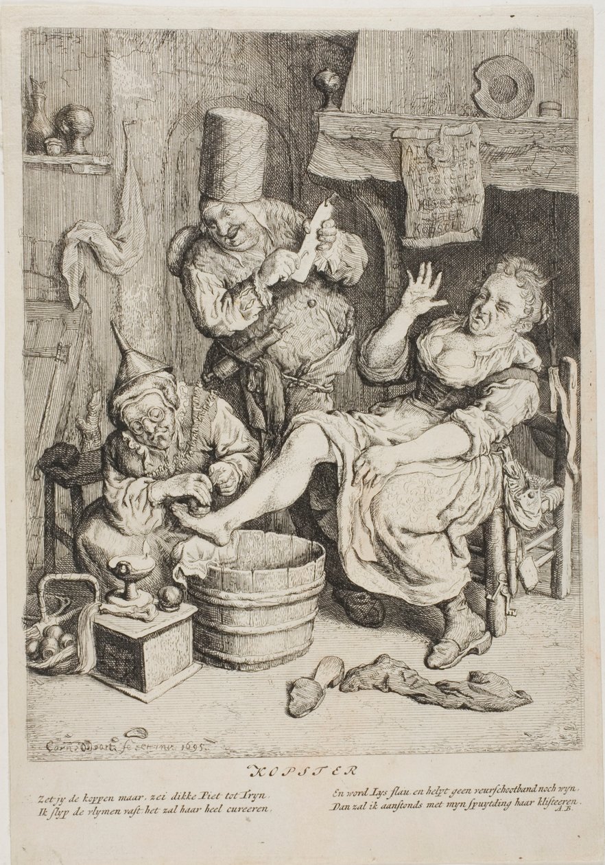 El sangrador (Kopster) de Cornelis Dusart