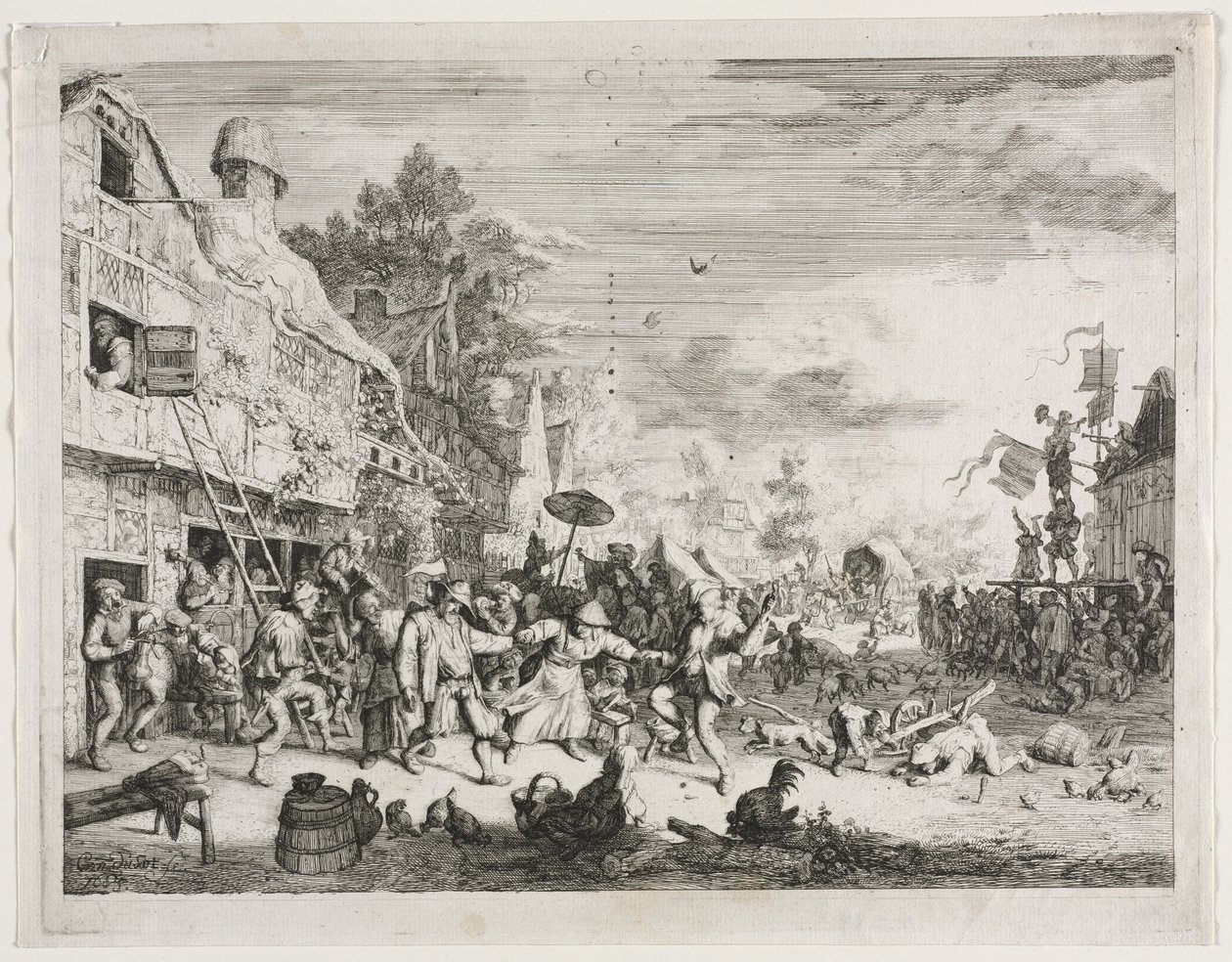 Feria del Pueblo de Cornelis Dusart