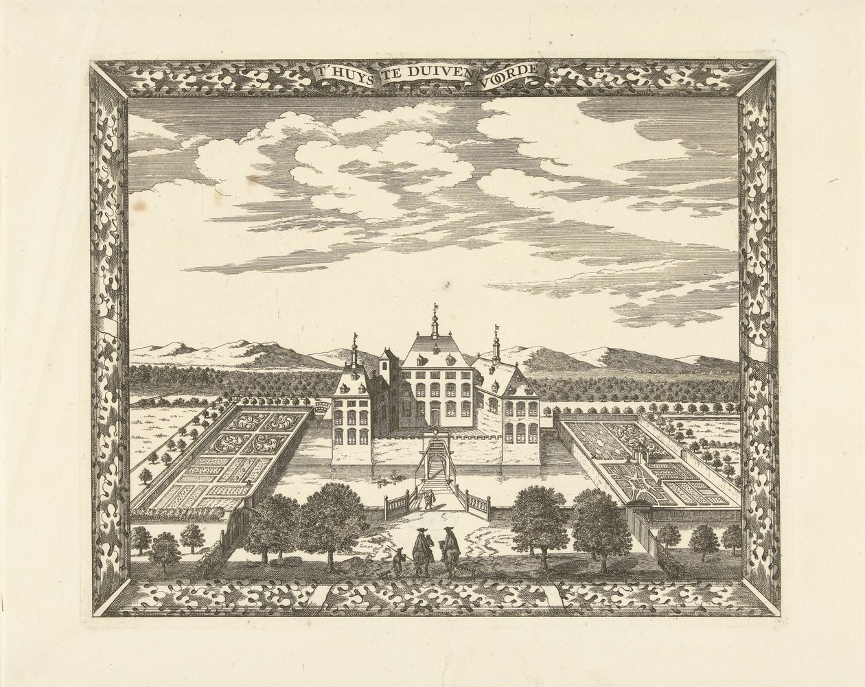 Vista del castillo de Duivenvoorde en Voorschoten T
