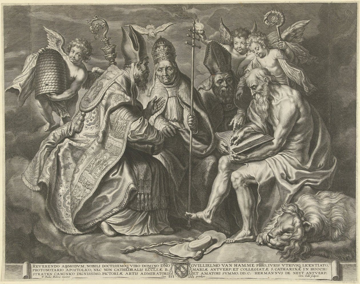 Los cuatro padres de la iglesia de Cornelis Galle (I)