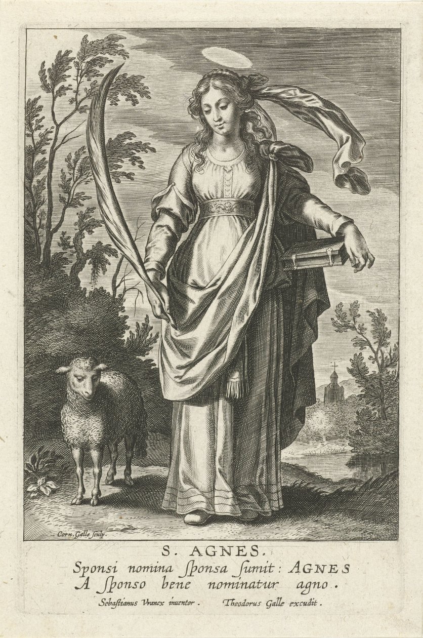 H. Inés Las Vírgenes Ilustres (título de serie) de Cornelis Galle (I)