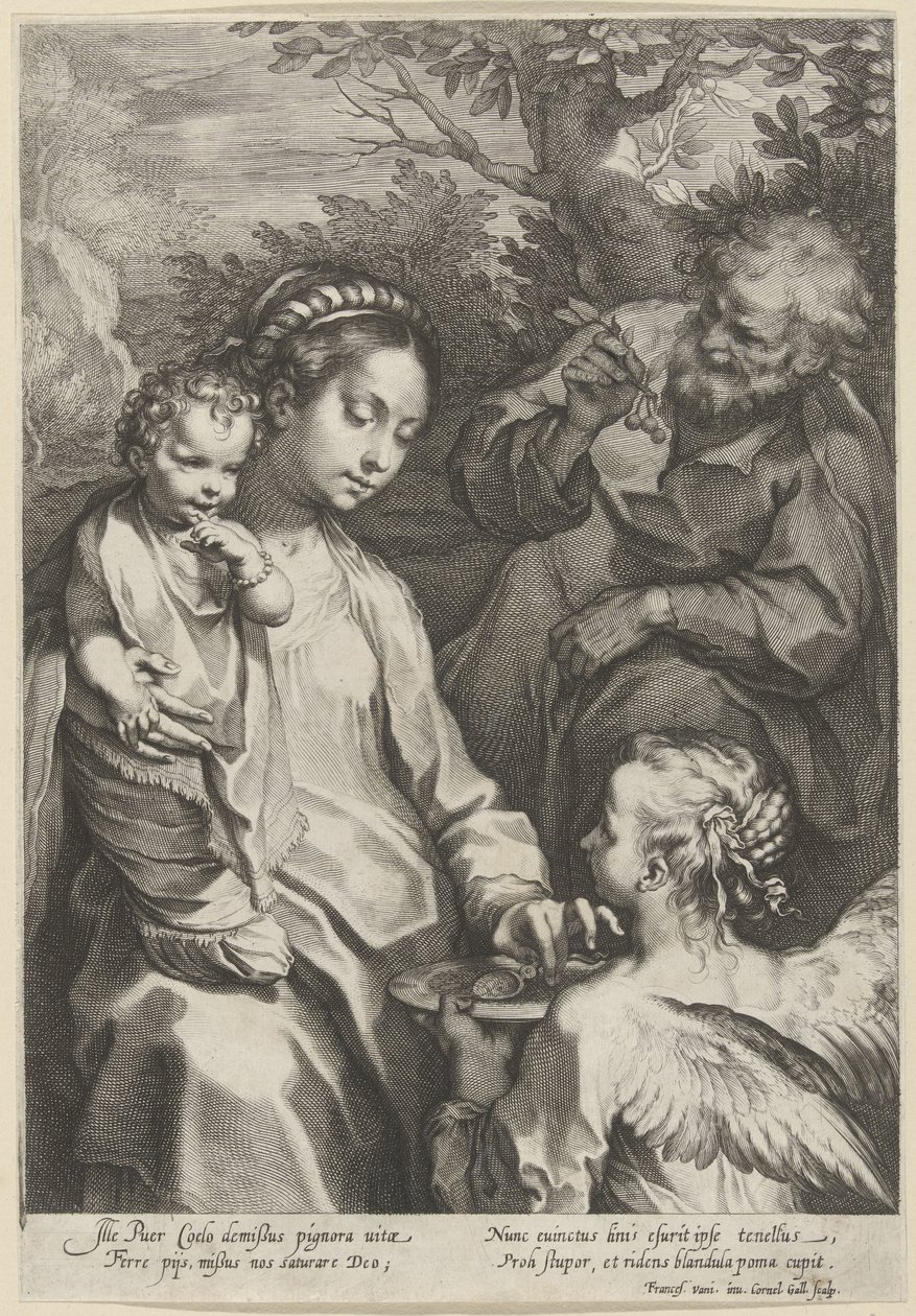 María alimenta al Niño de Cornelis Galle (I)