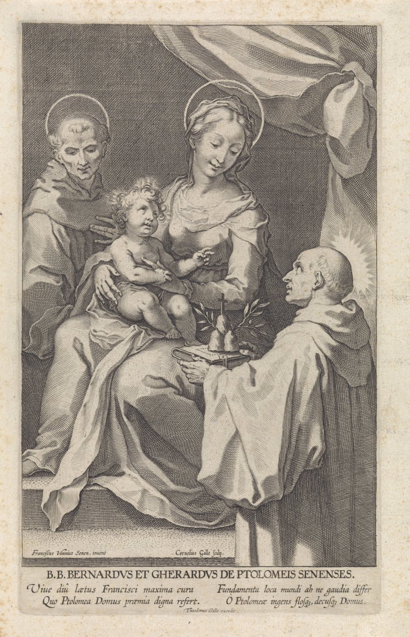 María con el Niño y San Bernardo de Siena y San Gerardo de Cornelis Galle (I)