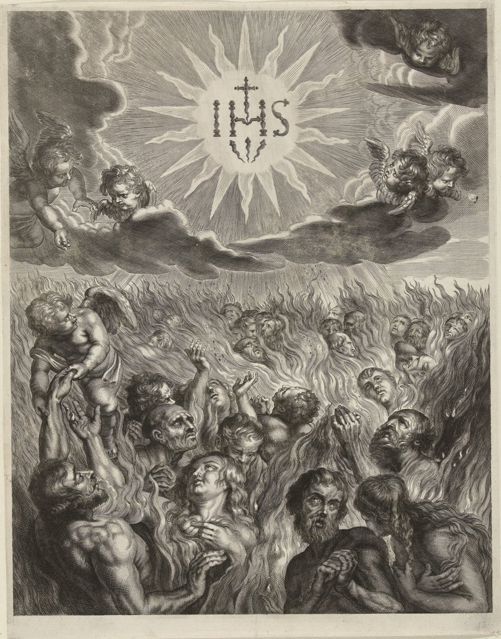 gente en el purgatorio de Cornelis Galle (I)