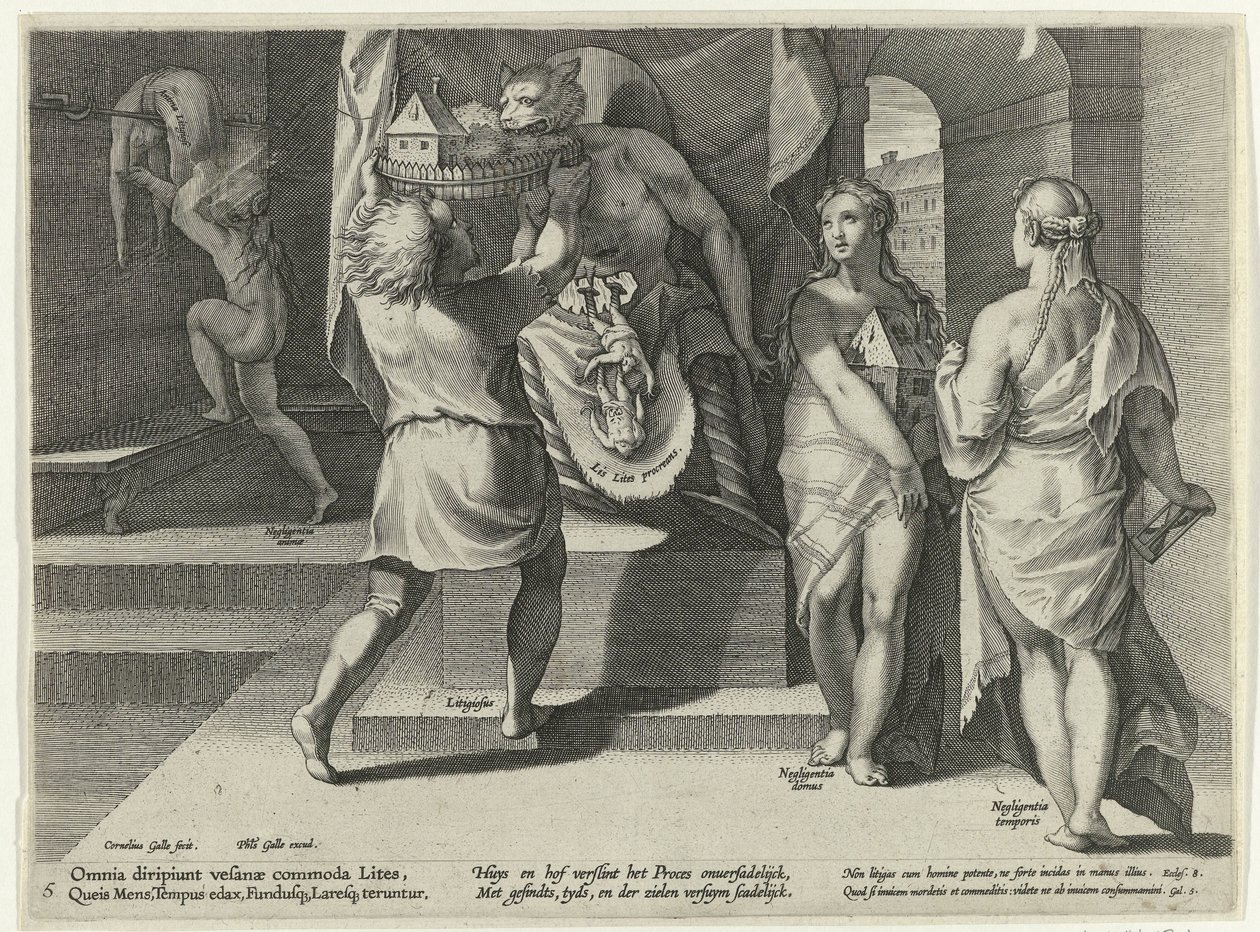 Abuso del derecho de propiedad Abuso en litigio (título de la serie) Litis Abusus (título de la serie) de Cornelis Galle (I)