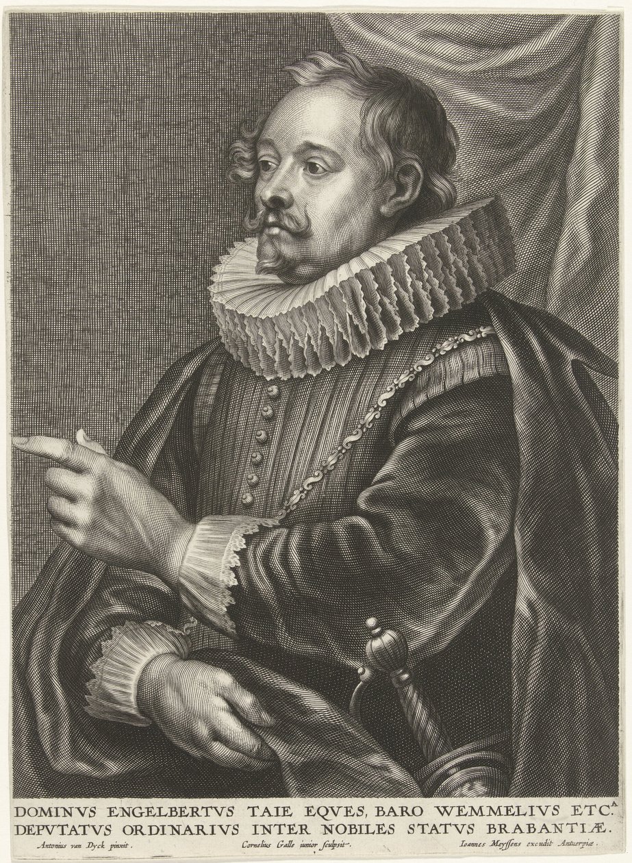 Retrato de Engelbert Tajé, barón van Wemmel de Cornelis Galle (II)