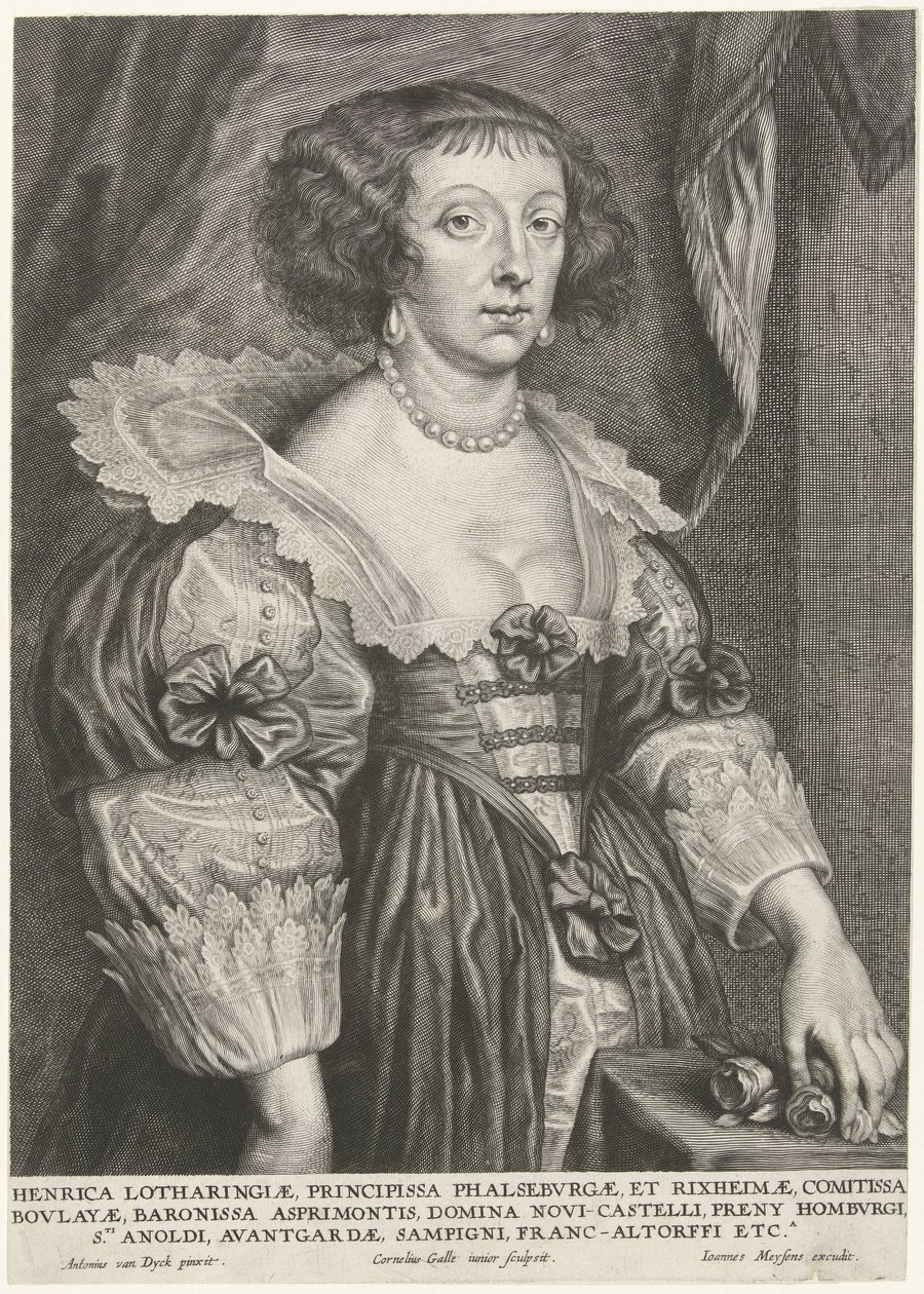 Retrato de Henriëtte van Lorraine de Cornelis Galle (II)
