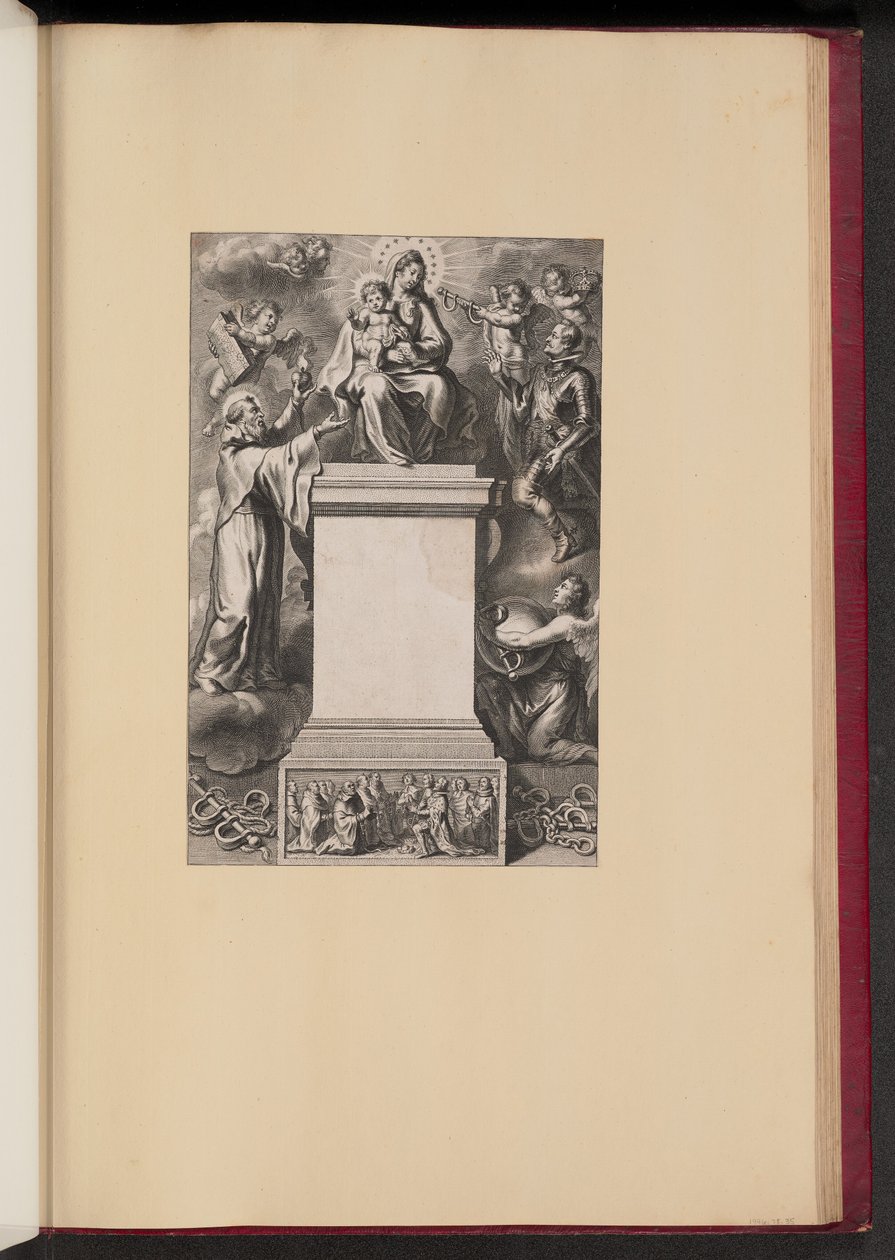 Página de Título para B. De Los Rios, De Hierarchia Mariana Libri Sex de Cornelis Galle II after Erasmus Quellinus II after Sir Peter Paul Rubens