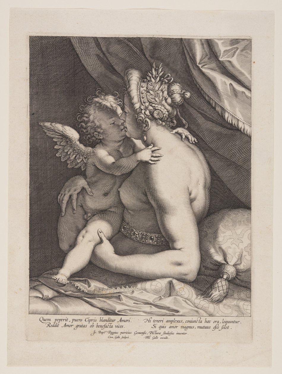 Venus y Cupido de Cornelis Galle I