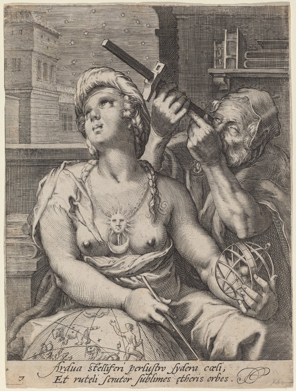 Astronomía de Cornelis Jacobsz Drebbel, after Hendrik Goltzius