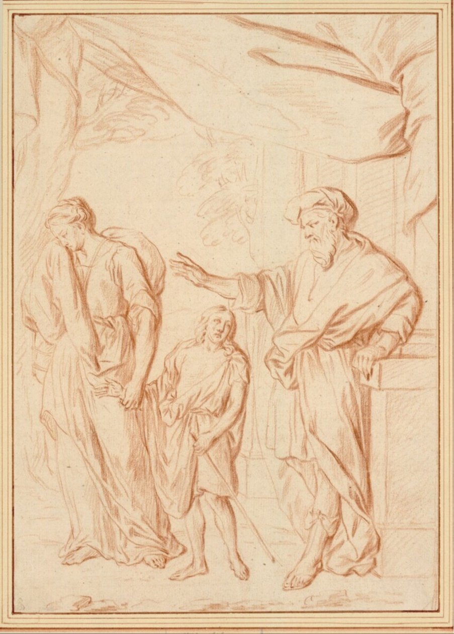 La expulsión de Agar de Cornelis Joseph d