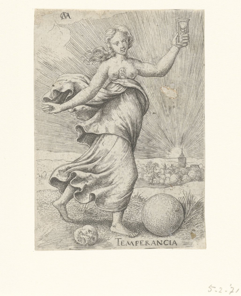 templanza Temperancia (título sobre objeto) Las virtudes (título de la serie) de Cornelis Massijs