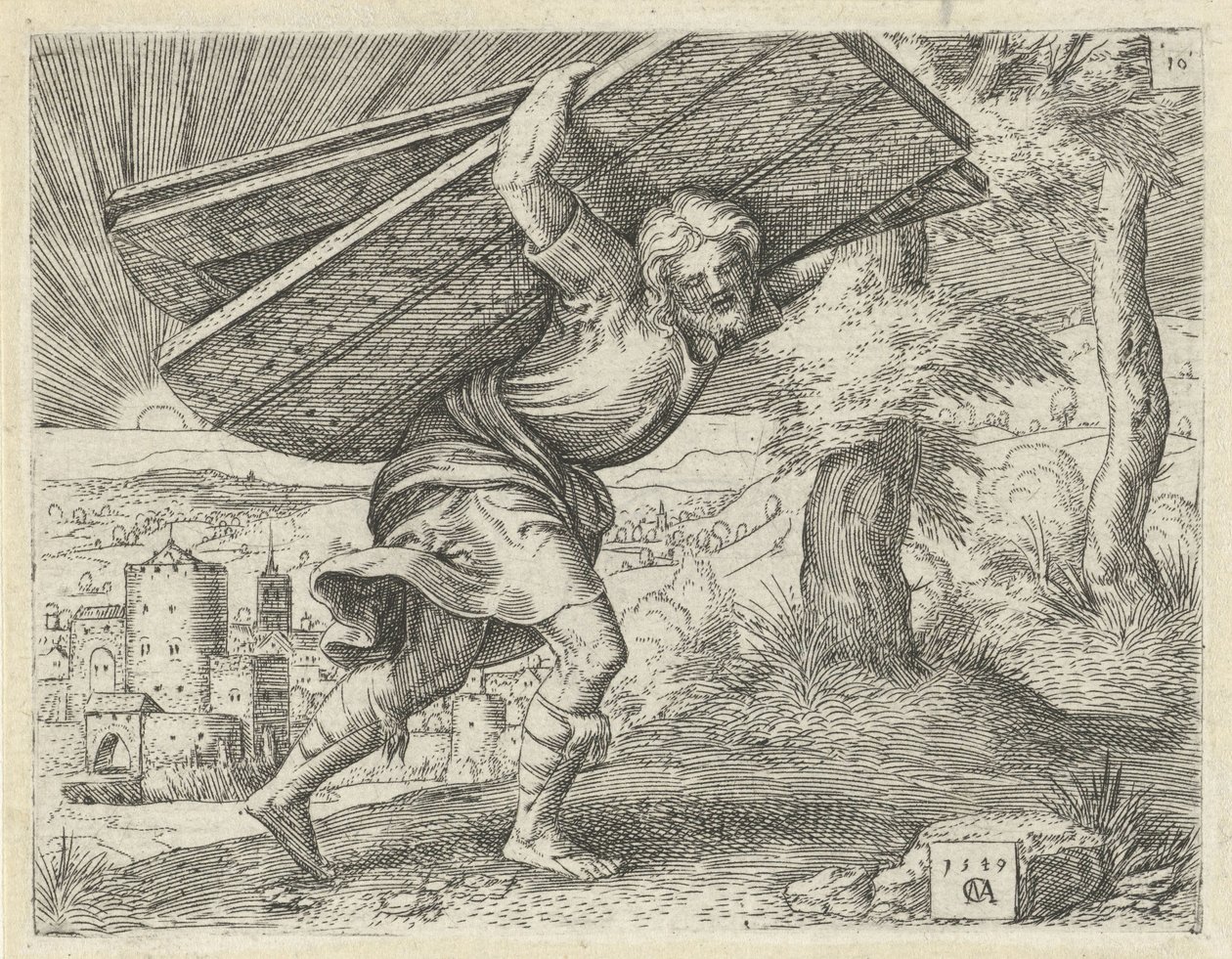 Sansón lleva las puertas de Gaza Historia de Sansón (título de la serie) de Cornelis Massijs