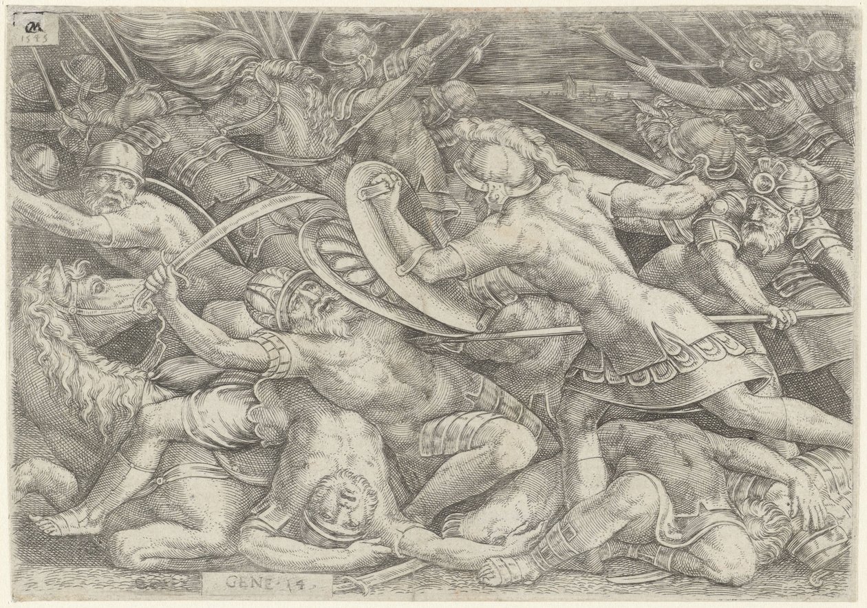 Batalla de Abraham contra Chedorlaomer de Cornelis Massijs