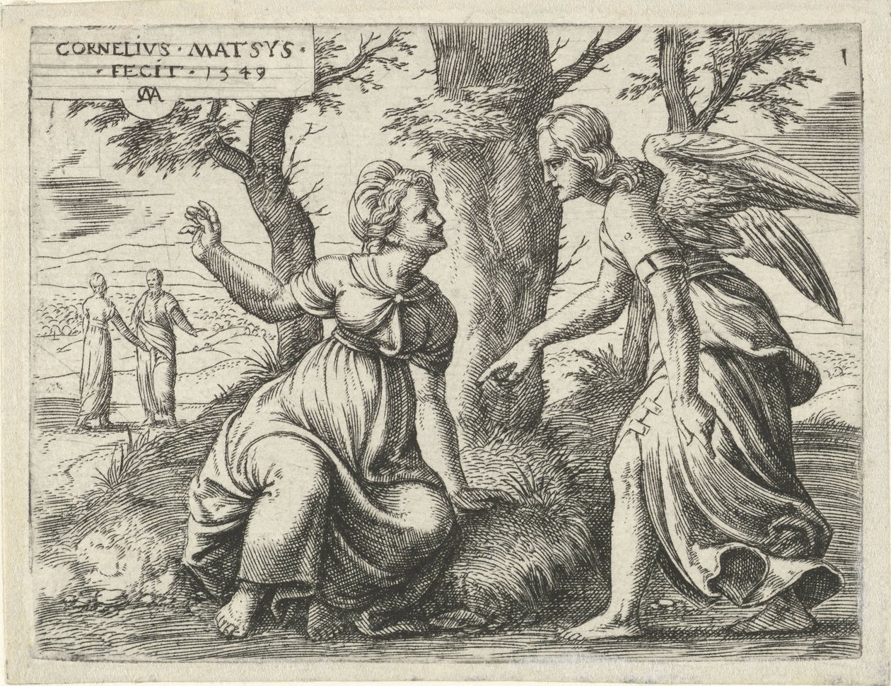 Predicción del nacimiento de Sansón Historia de Sansón (título de la serie) de Cornelis Massijs