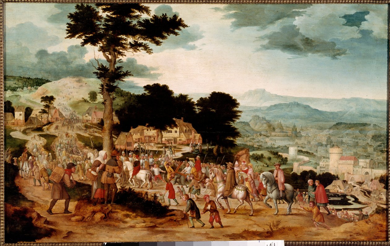 El camino al Calvario de Cornelis Massys
