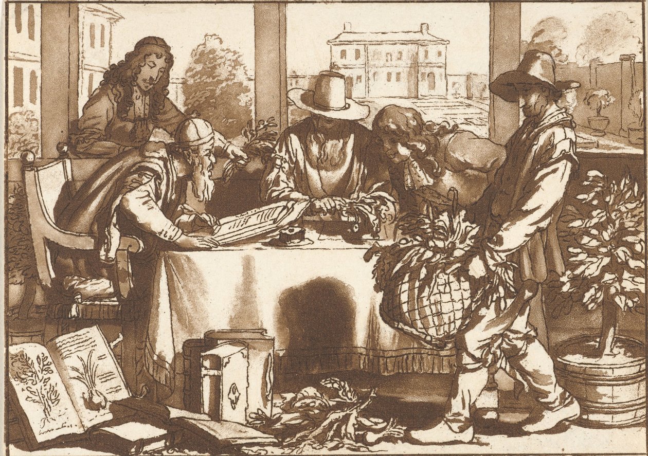 botánico de Cornelis Ploos van Amstel (signed by artist)