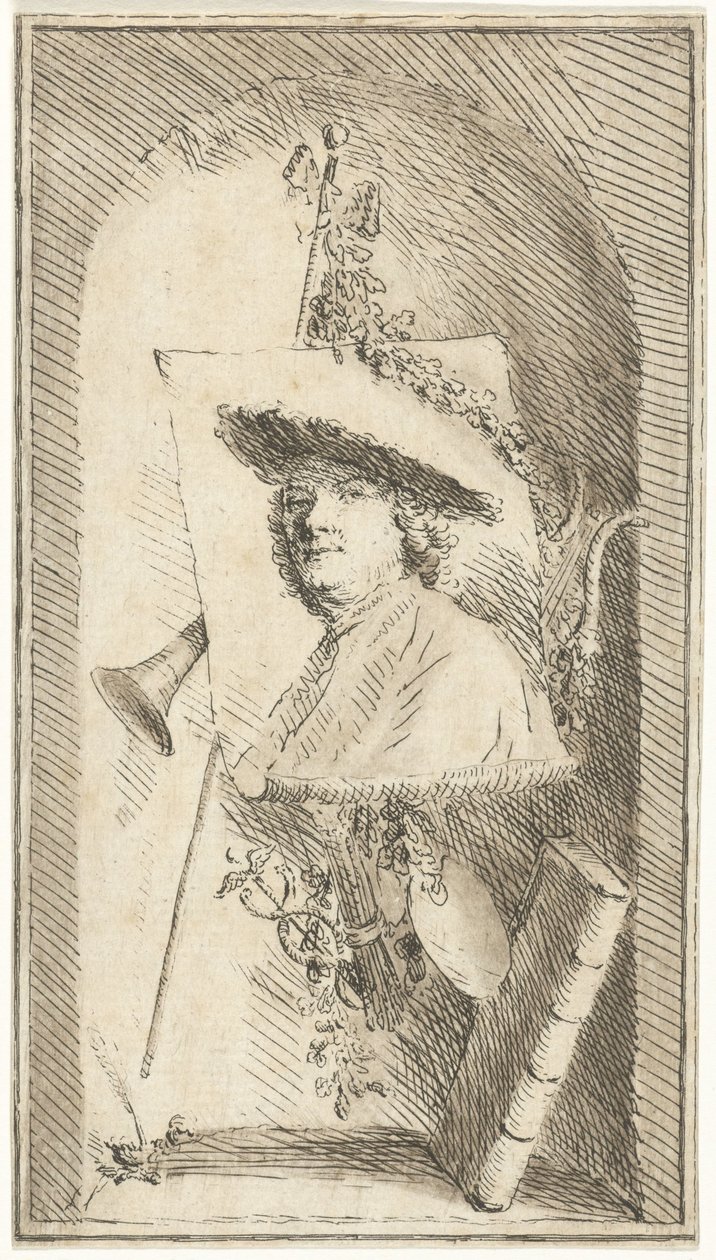 Autorretrato de Cornelis Ploos van Amstel de Cornelis Ploos van Amstel (signed by artist)
