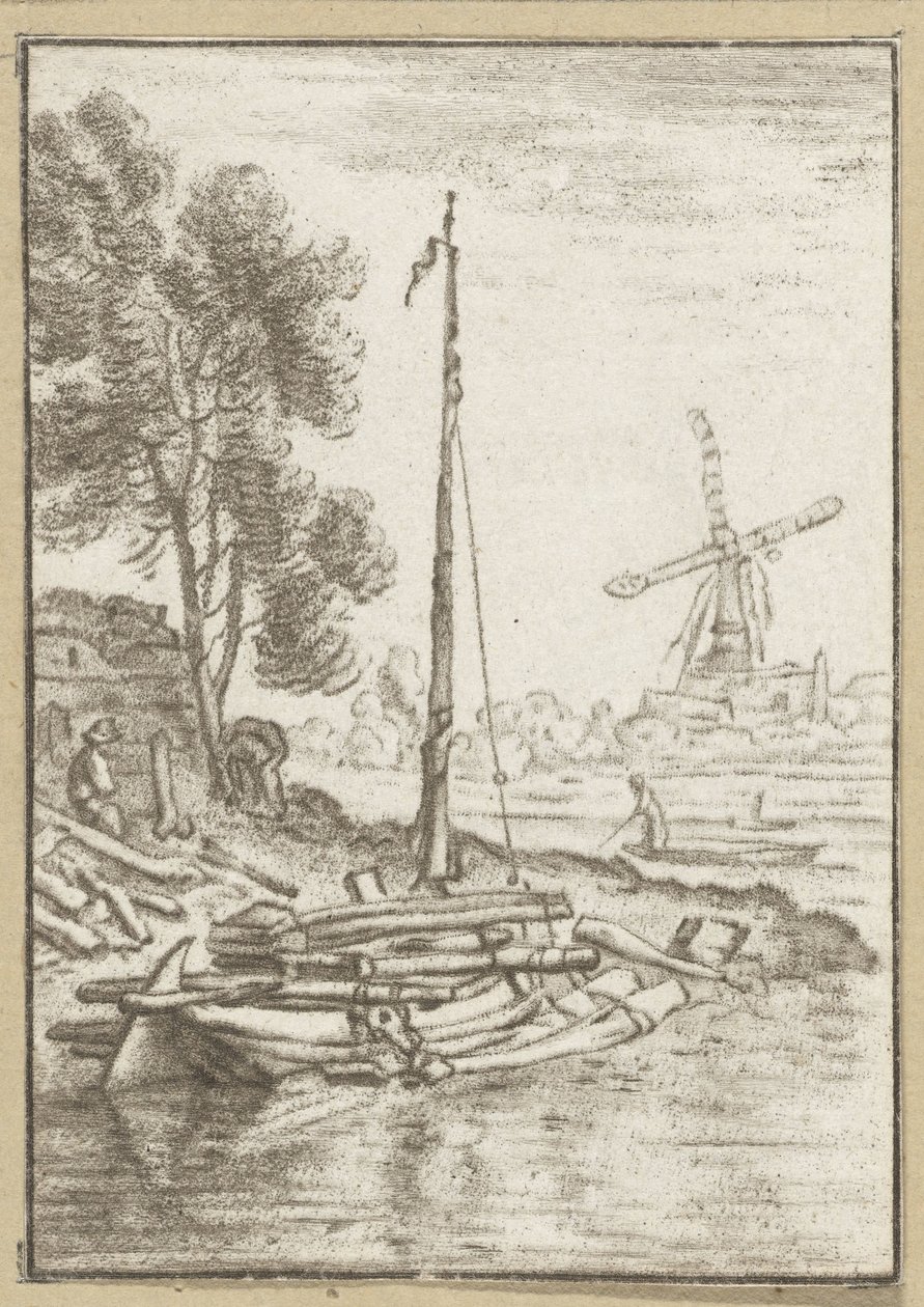 Río sinuoso Trabajo impreso (título de la serie) de Cornelis Ploos van Amstel