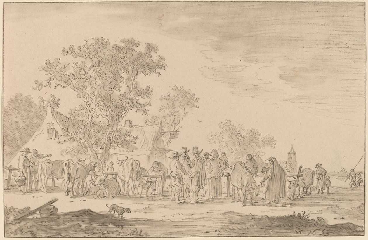 Mercado de ganado de Cornelis Ploos van Amstel