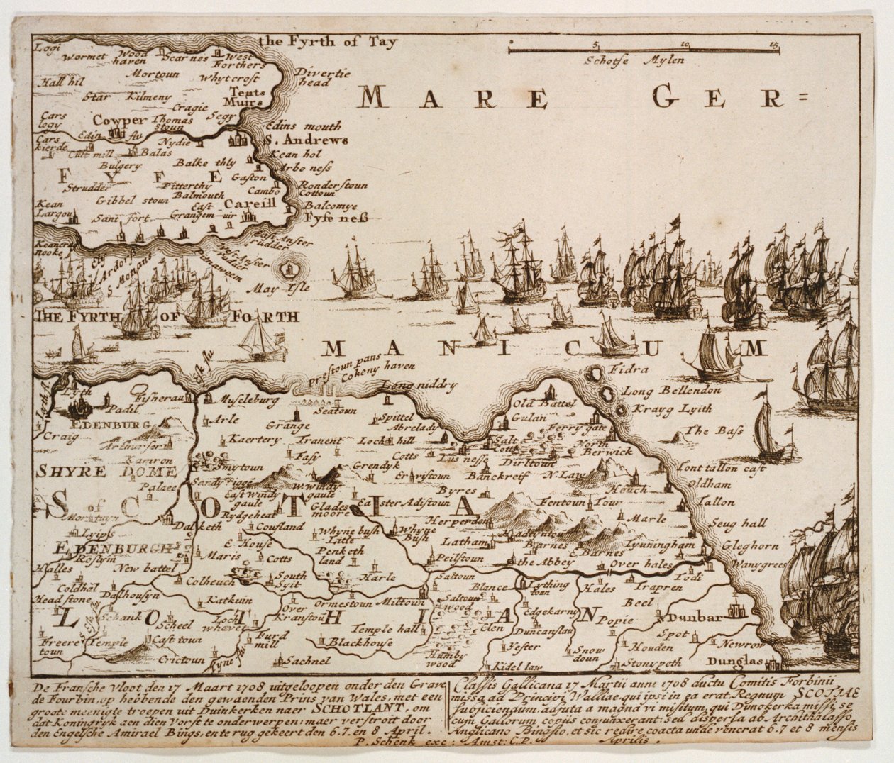 El intento de Forbin contra Escocia de Cornelis Ploos van Amstel