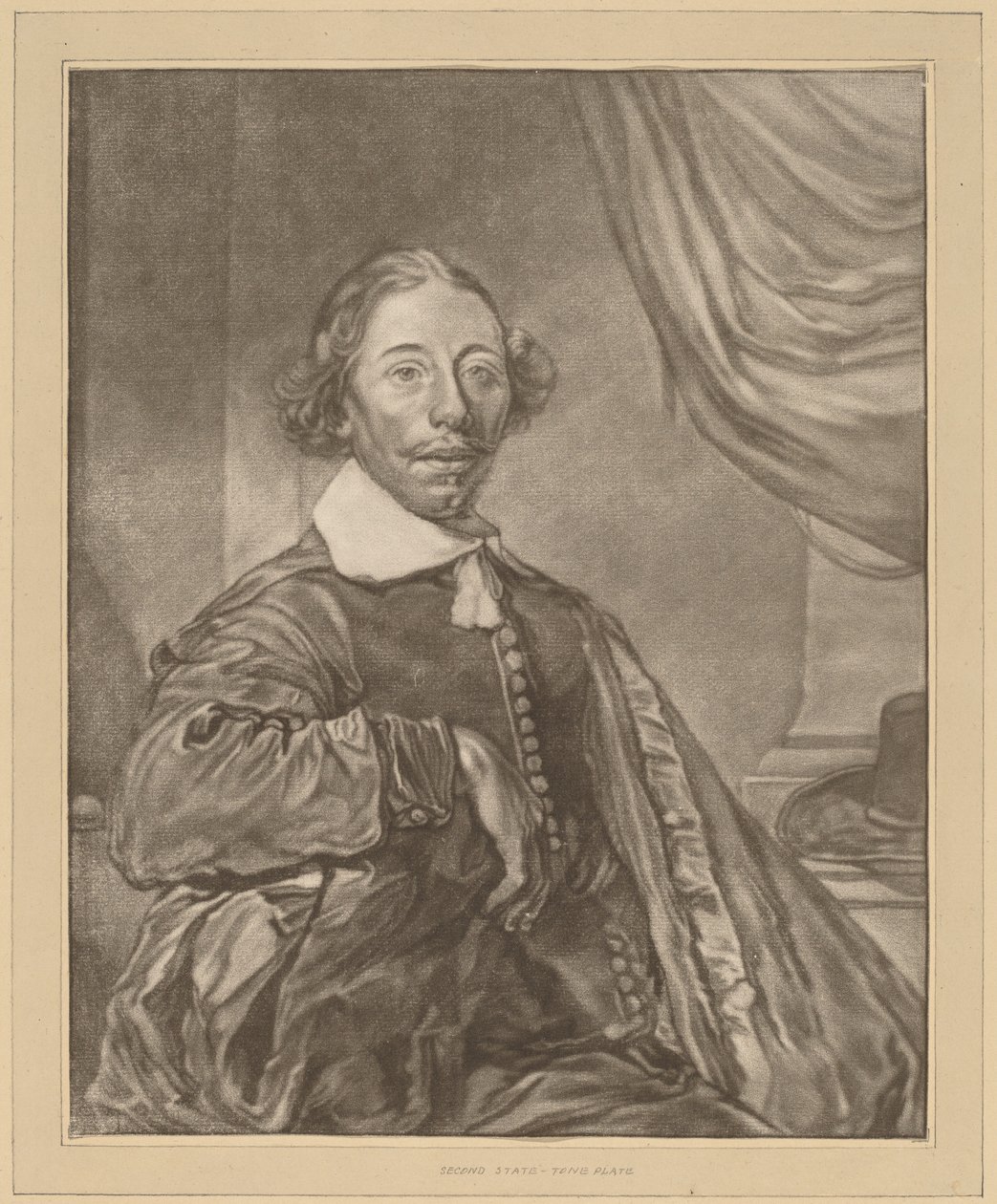 Retrato de un hombre sentado de Cornelis Ploos van Amstel