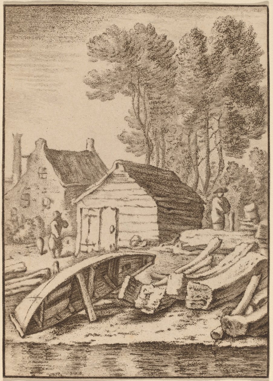 Astillero, 1761, publicado 1765 de Cornelis Ploos van Amstel