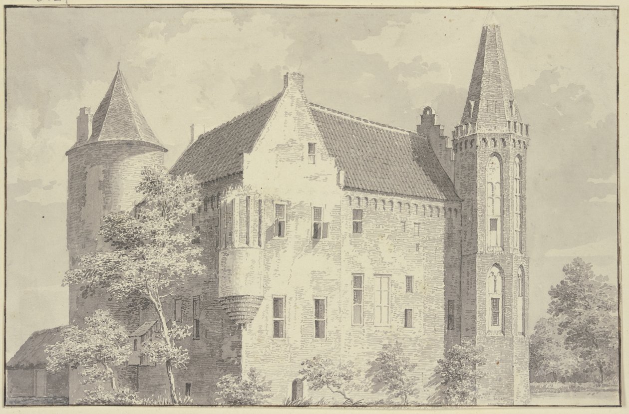 Castillo de Croy en el pueblo de Aarle-Rixtel de Cornelis Pronk