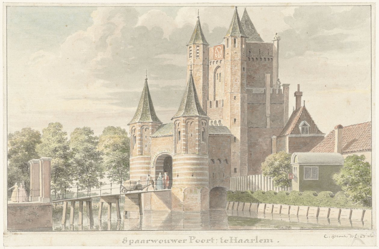 Puerta de Spaarnwouder en Haarlem de Cornelis Pronk