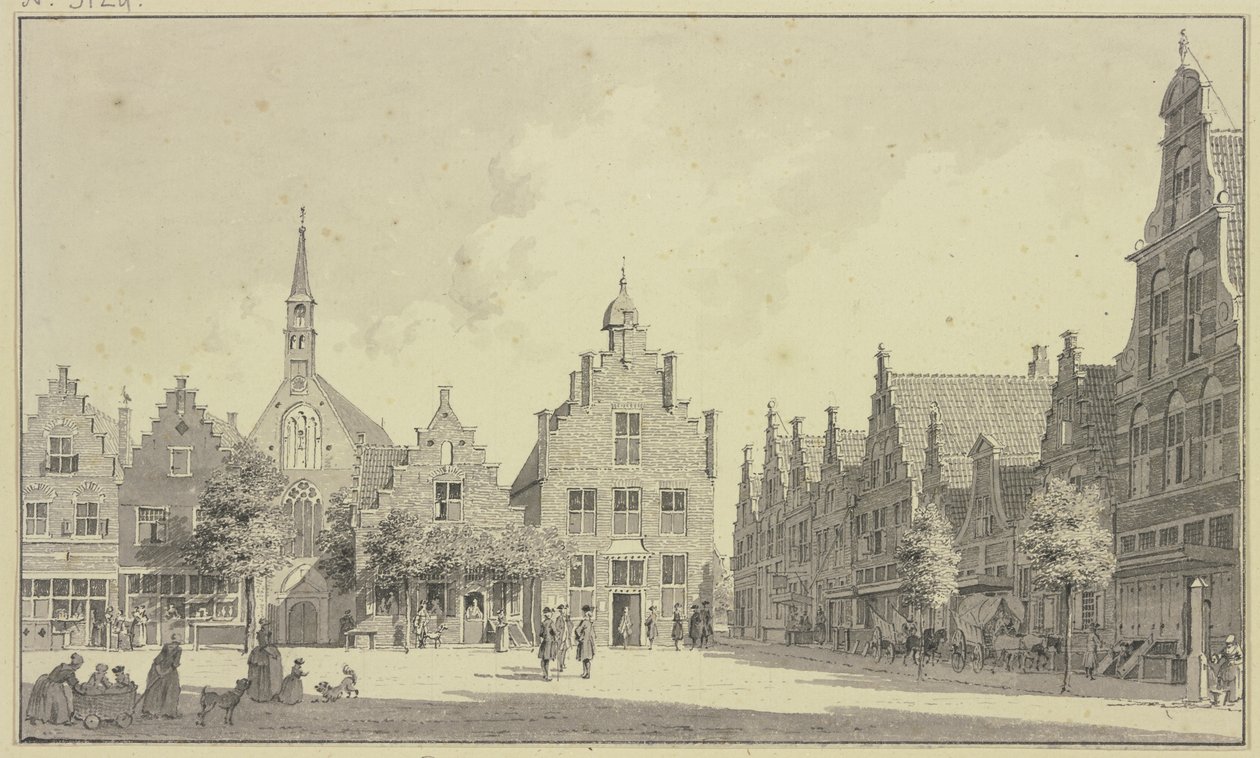 El mercado de Steenwyk de Cornelis Pronk