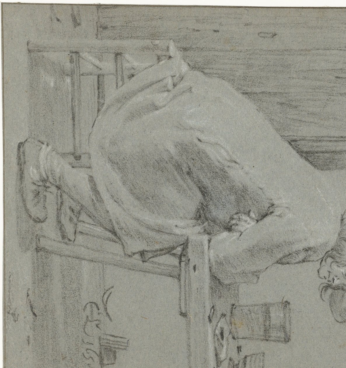 Hombre sentado a la mesa de Cornelis Saftleven