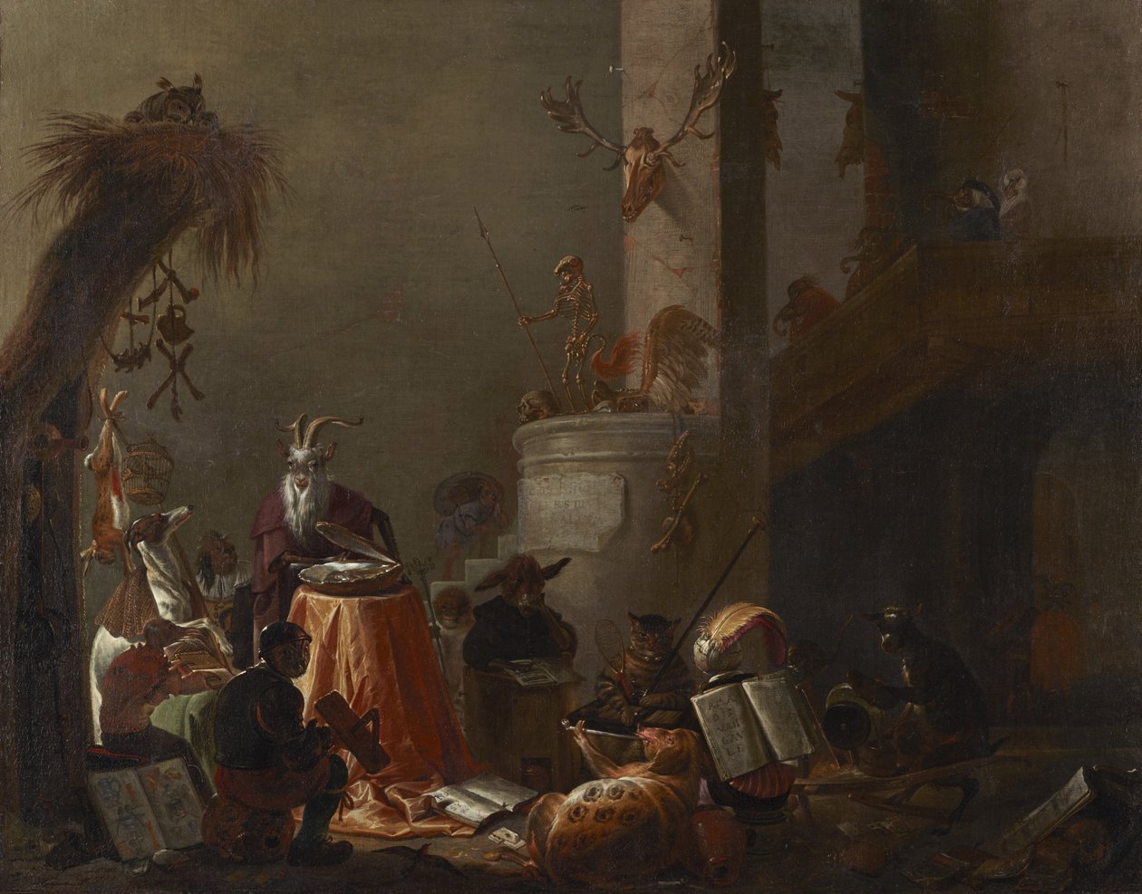 Colegio de animales de Cornelis Saftleven