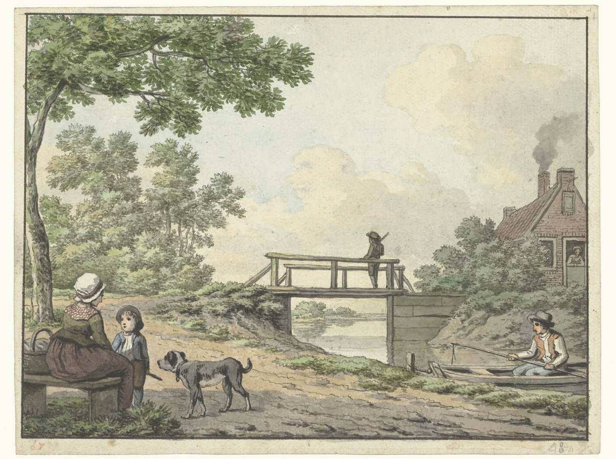 Perro reclinado de Cornelis Saftleven