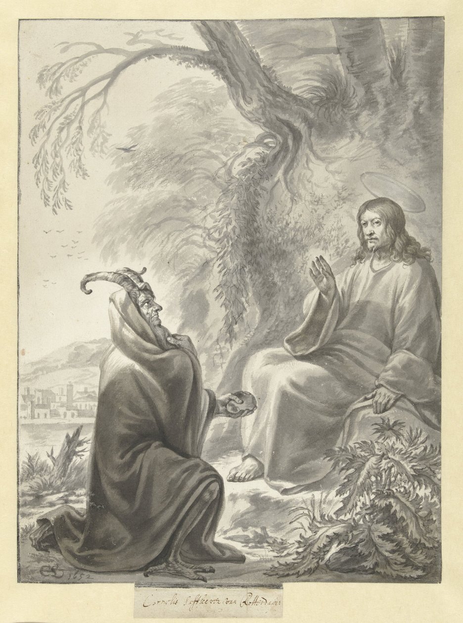 La tentación de Cristo de Cornelis Saftleven