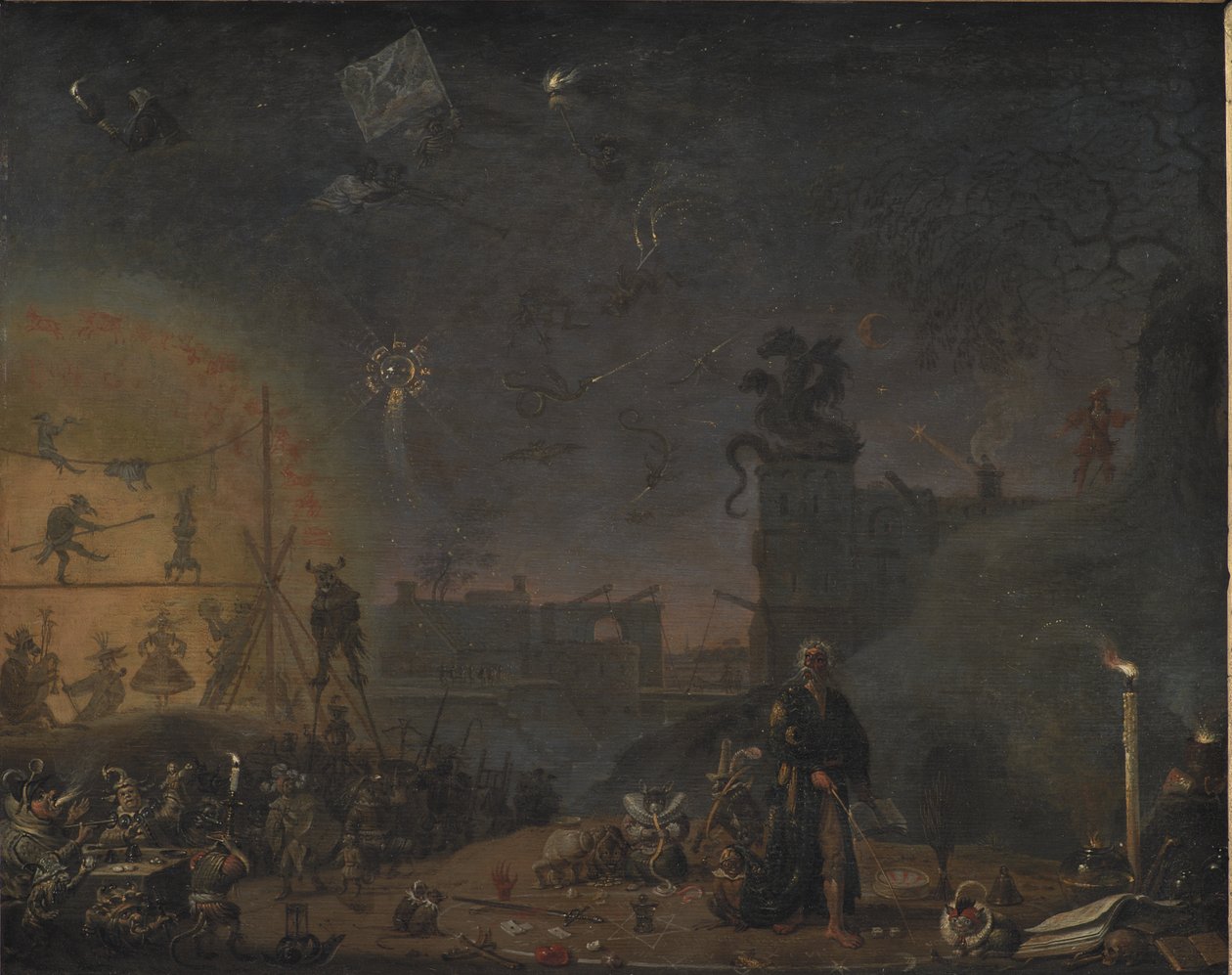 La visión del niño del domingo de Cornelis Saftleven