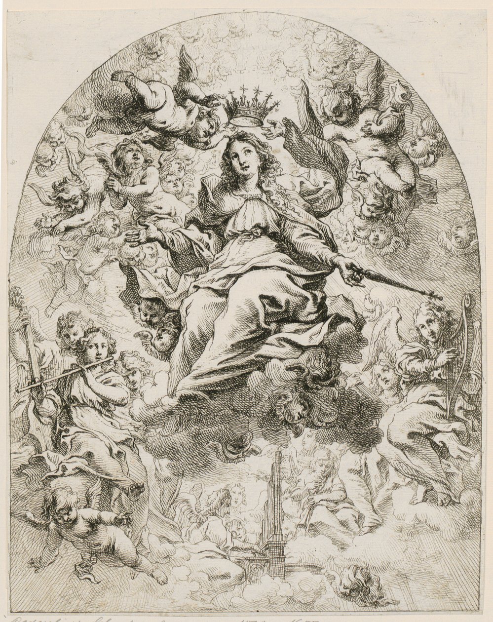 La coronación de la Virgen de Cornelis Schut