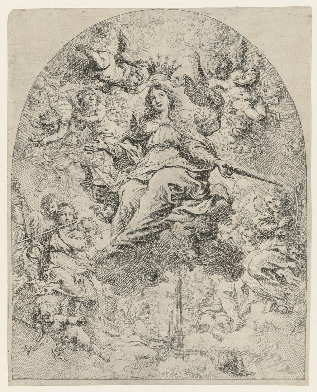 Coronación de la Virgen de Cornelis Schut