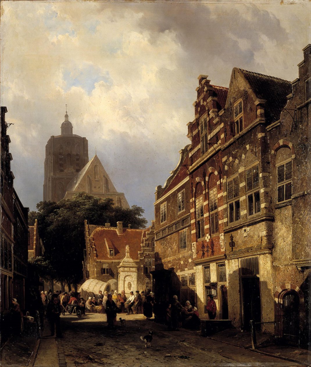 Vista del Wellerondom en Den Briel de Cornelis Springer