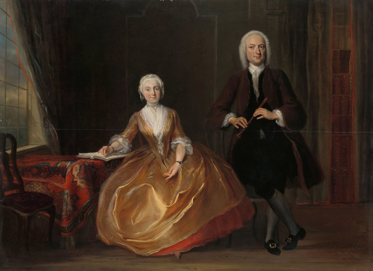 Una pareja haciendo música
Cornelis Troost (1696-1750), óleo sobre tabla, 1743 de Cornelis Troost