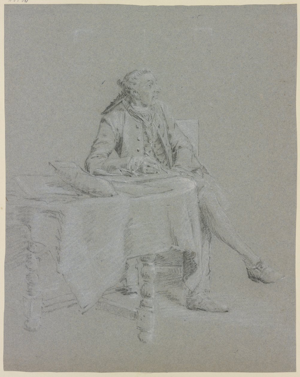 Caballero sentado a la mesa de Cornelis Troost