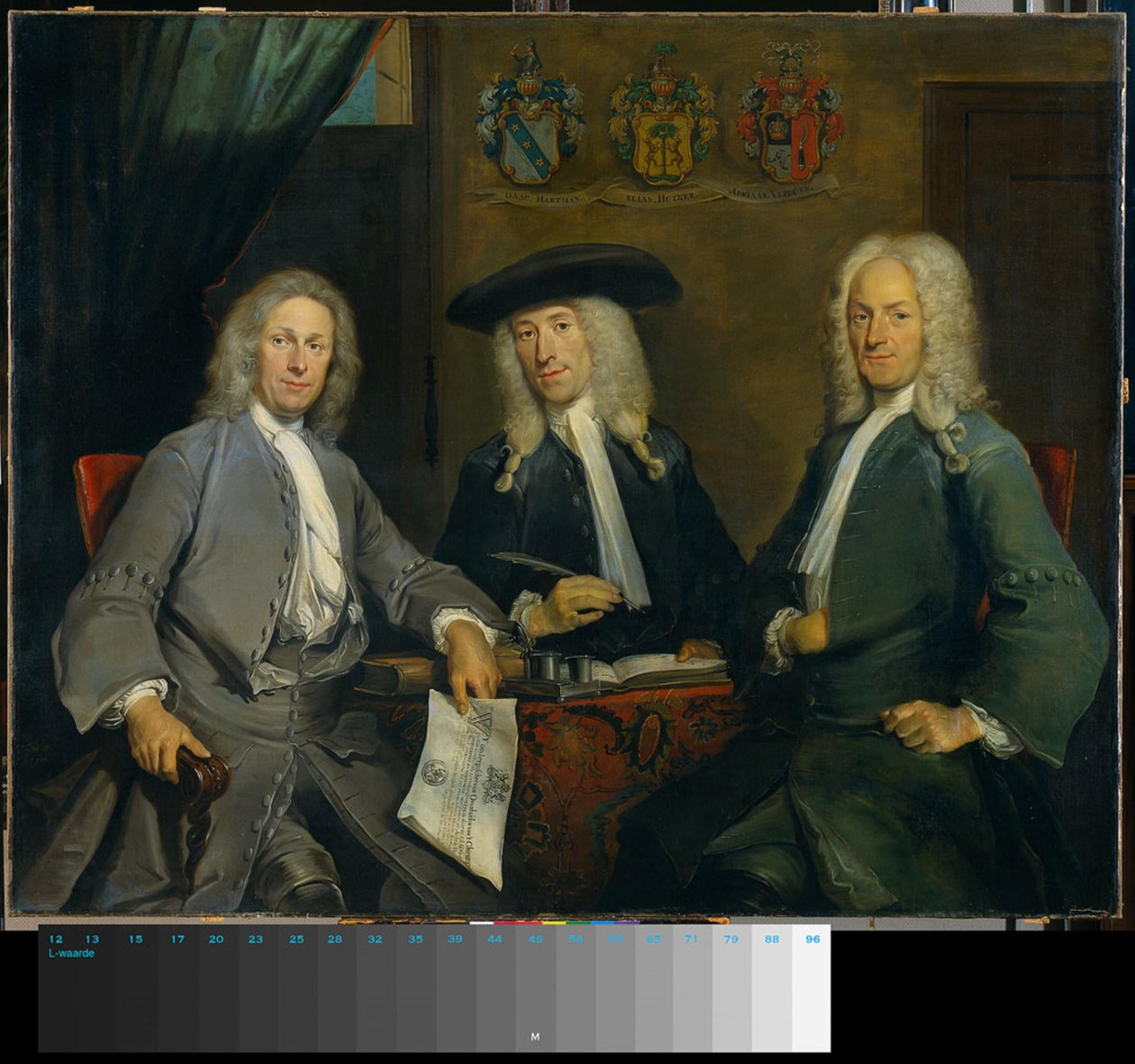 Tres síndicos del gremio de cirujanos de Cornelis Troost