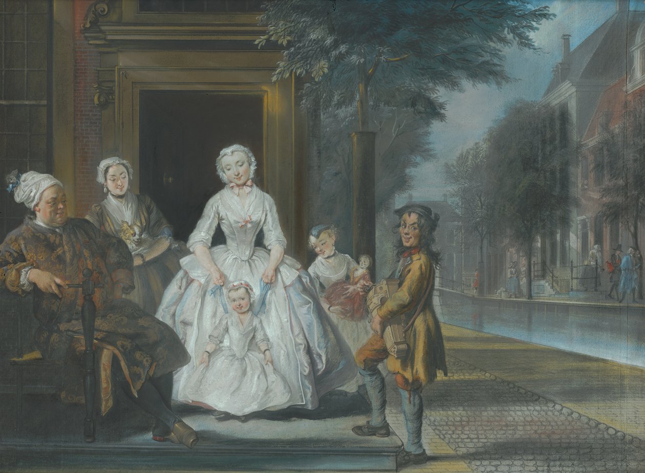 El organillero, 1743 de Cornelis Troost