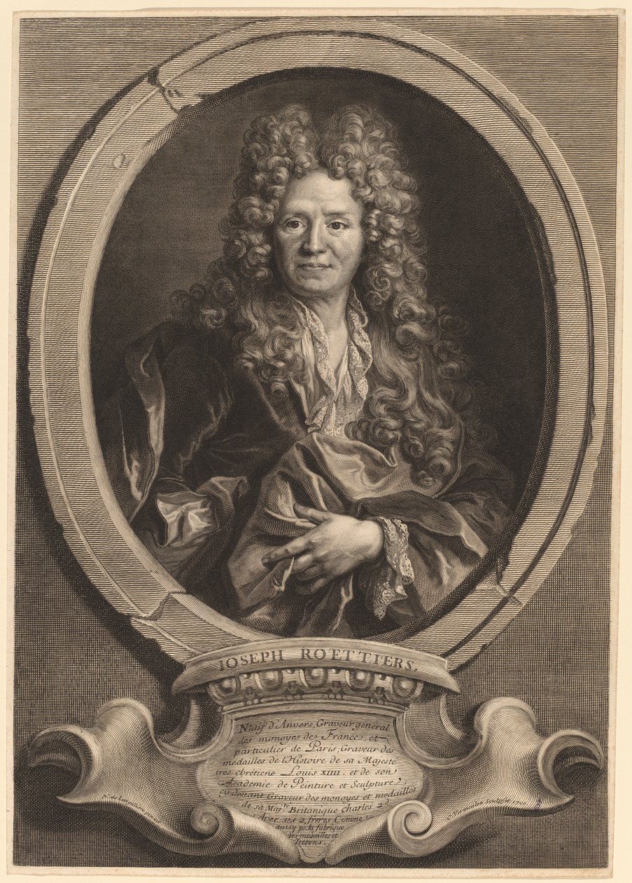 Joseph Roettiers de Cornelis Vermeulen after Nicolas de Largillierre
