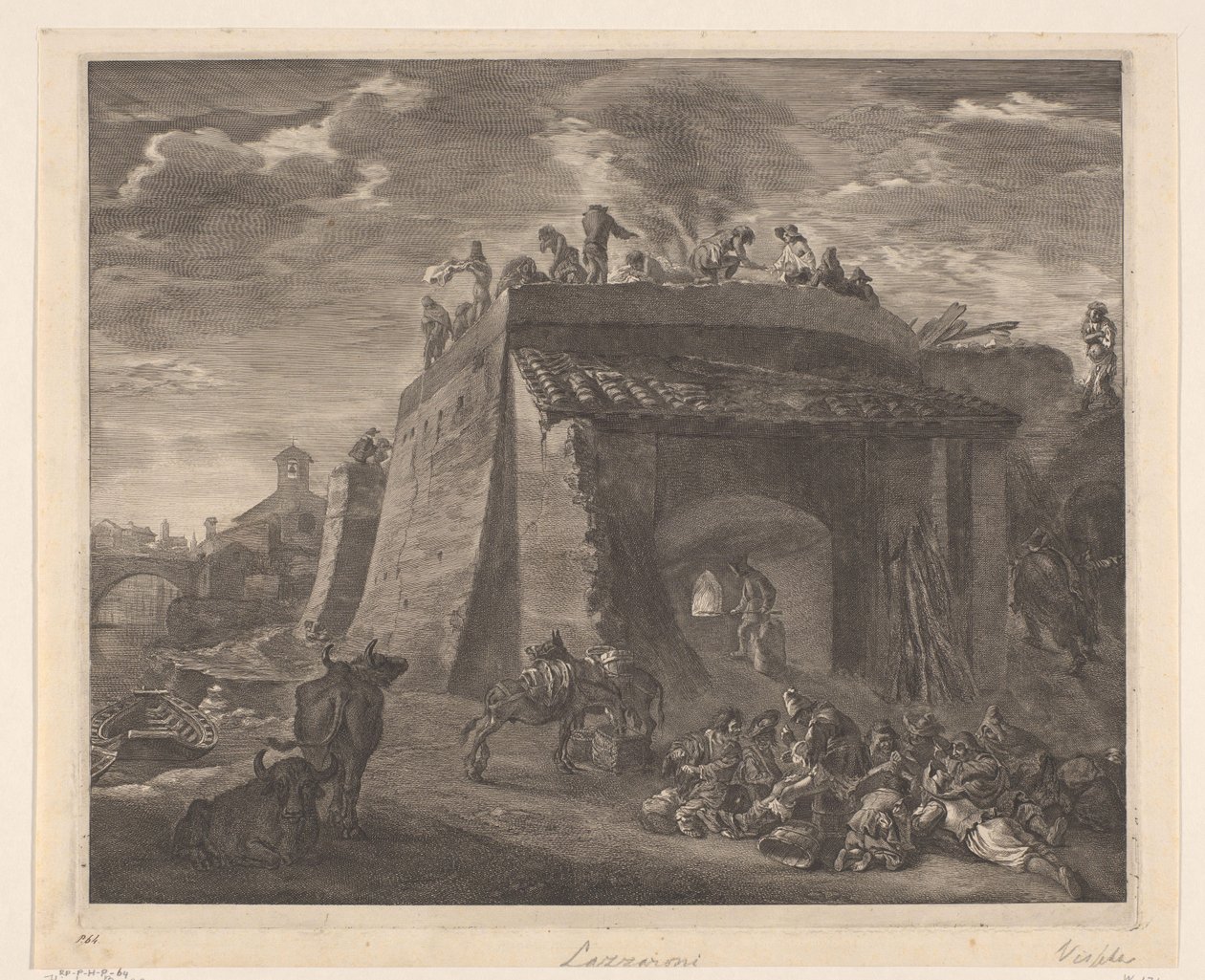 Grote kalkoven Quelaciones (título de la serie) de Cornelis Visscher (II)