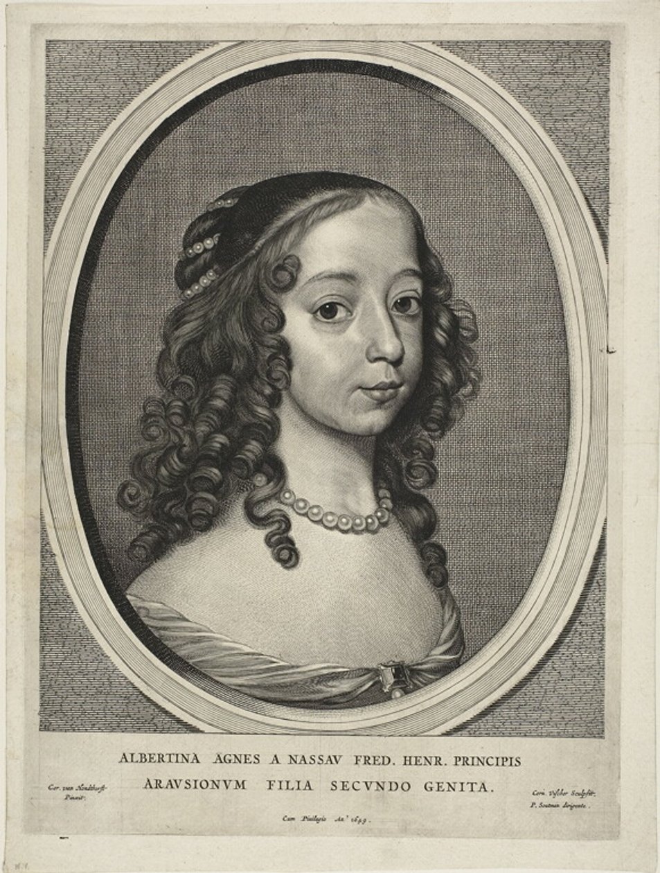 Albertina Inés, princesa de Orange Nassau, de Nueve retratos de Cornelis Visscher