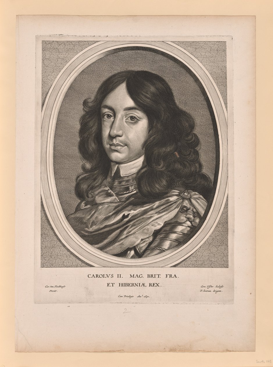 Carlos II, rey de Inglaterra, de Effigies Variae... de Cornelis Visscher