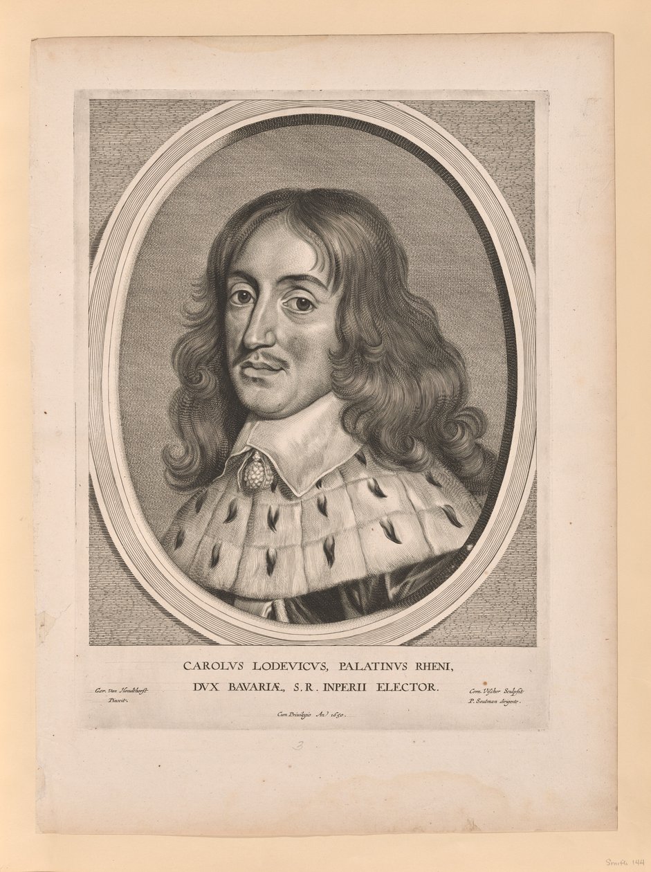 Carlos Luis, Conde Palatino, de Effigies Variae... de Cornelis Visscher