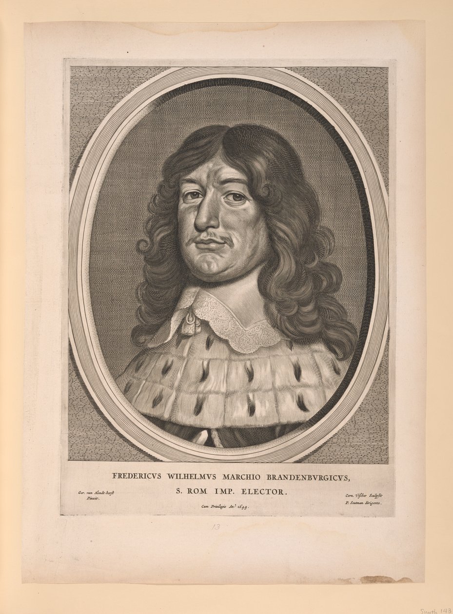 Federico Guillermo, Elector de Brandeburgo, de Nueve retratos de Cornelis Visscher