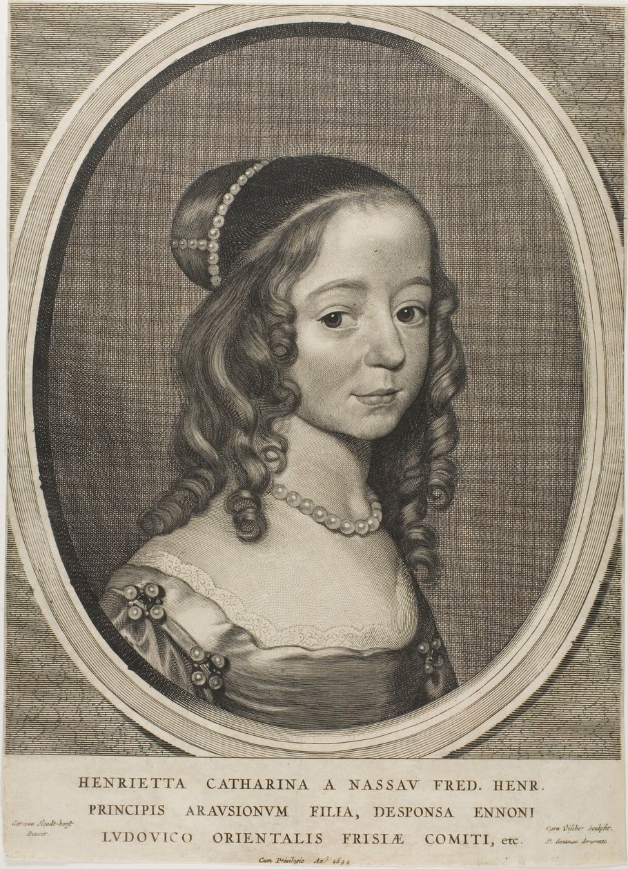 Henrietta Catharina, princesa de Orange Nassau, de Nueve retratos de Cornelis Visscher