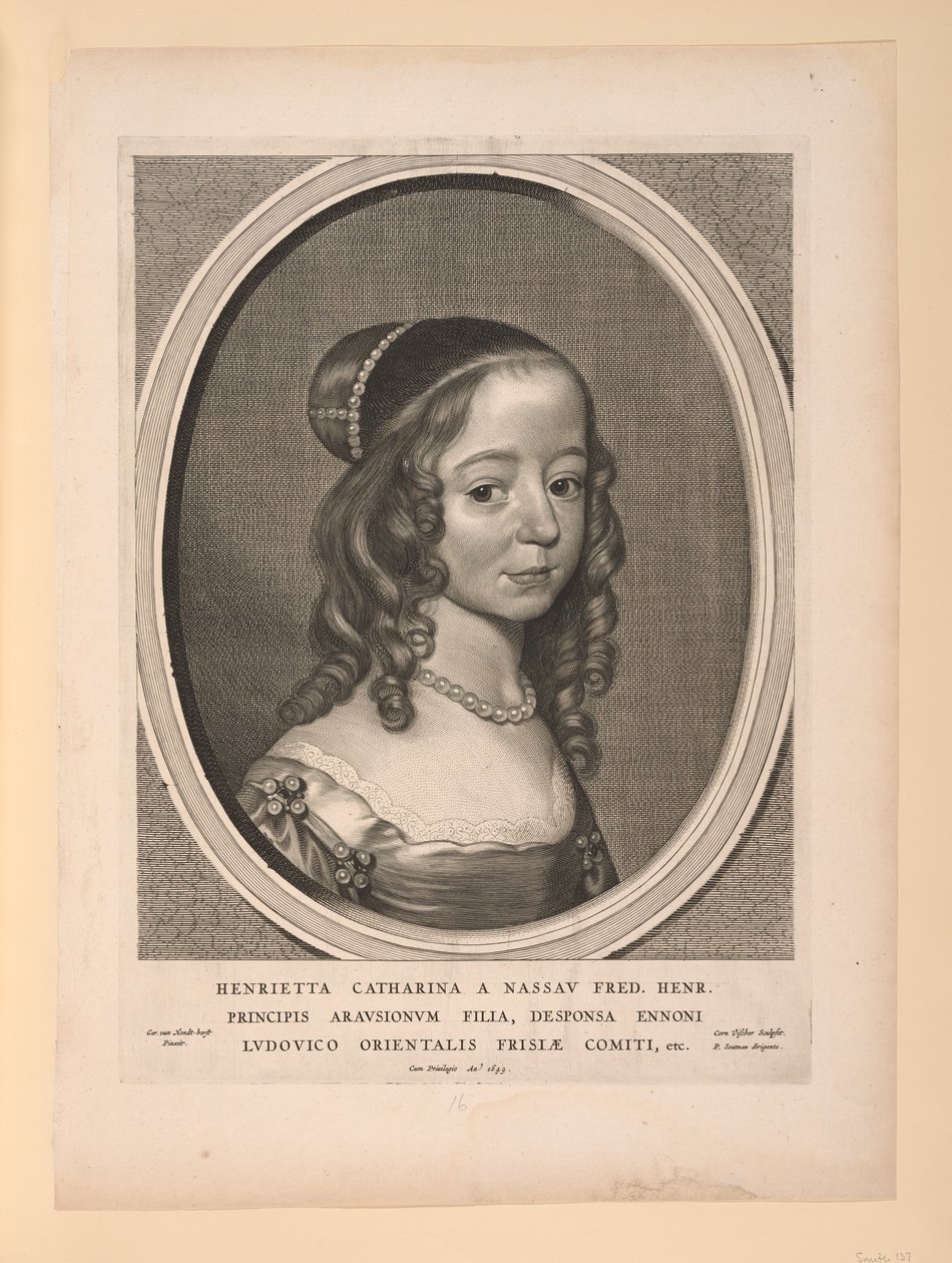 Henrietta Catharina, princesa de Orange Nassau, de Nueve retratos de Cornelis Visscher